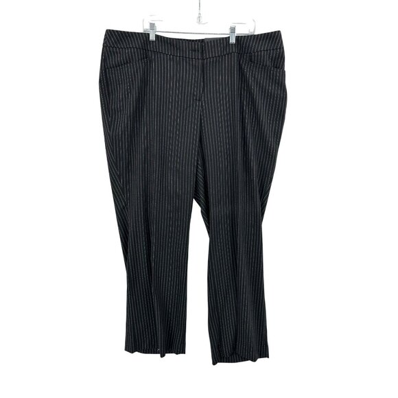 Lane Bryant Striped Dress Pants Womens Size 22 NWT Corpcore‎ Office Siren - Picture 1 of 8
